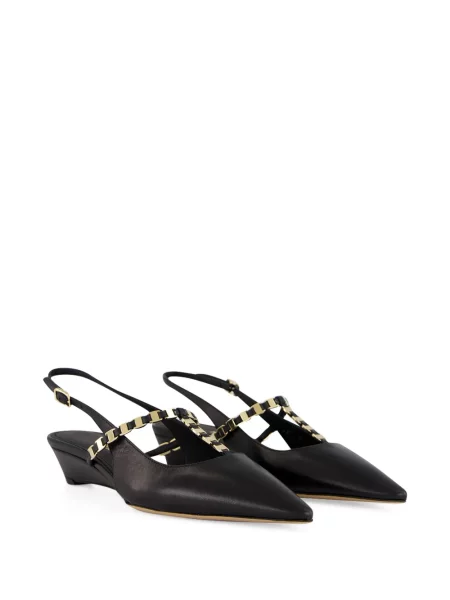 Colier Ferragamo slingback negru