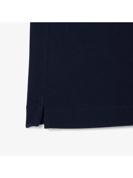 Lacoste Koszulka Rugby Z Kołnierzykiem Polo Z Długim Rękawem Z Blokadą Koloru Classic Fit granatowa