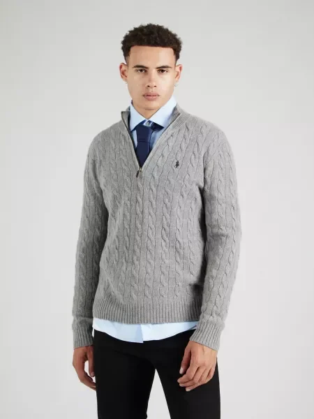 Polo Ralph Lauren Pulover Regular Fit gri