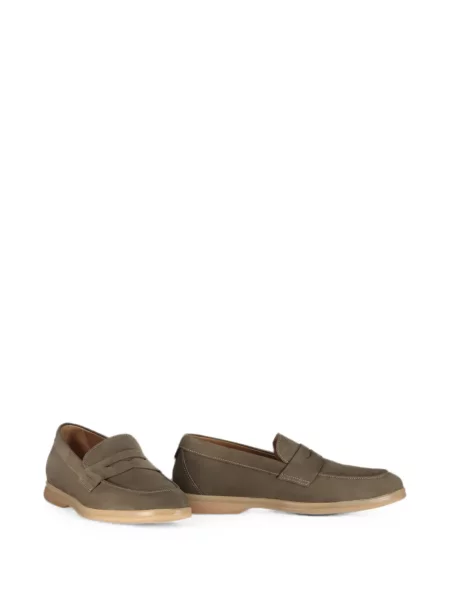 Pantofi loafer Bally din piele gri