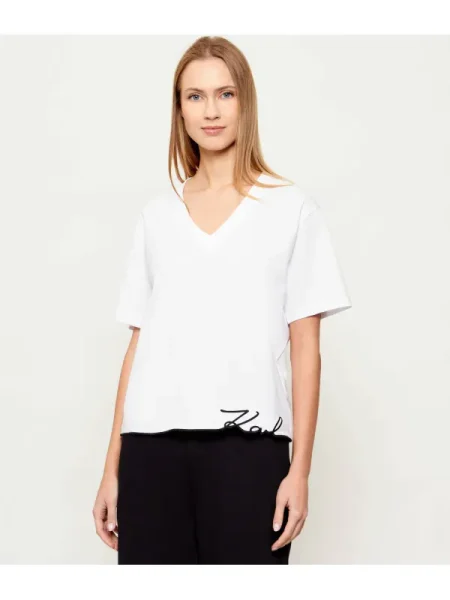 Karl Lagerfeld tricou din alb