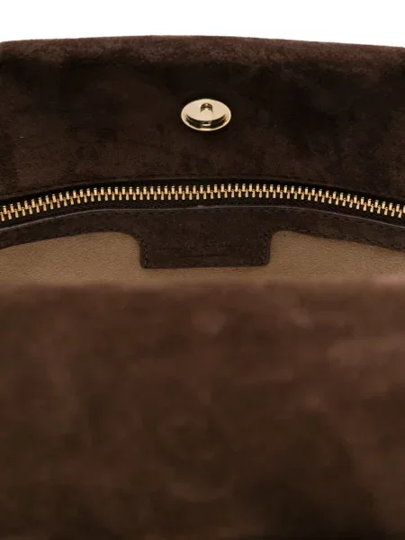 Geantă Manu Atelier din piele de căprioară maro