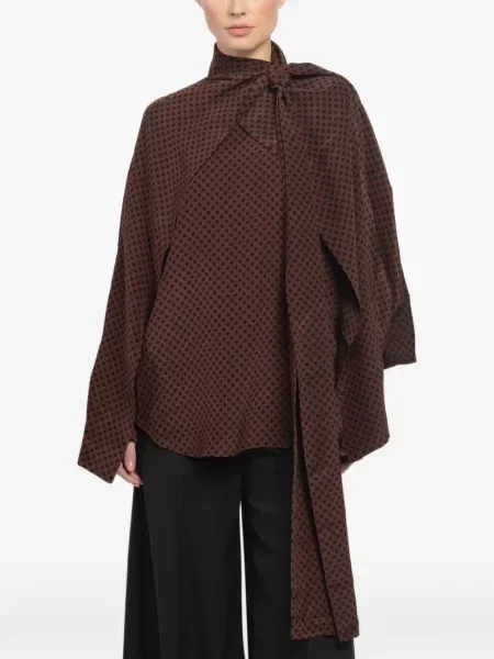 Bluzka Petar Petrov brązowa