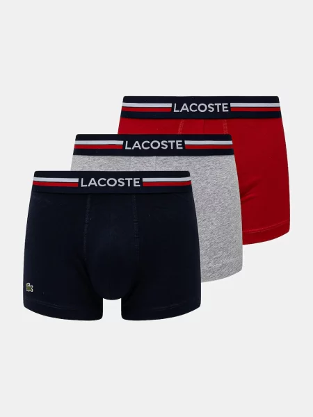 Lacoste Bokserki 3 Szt. rot granatowe