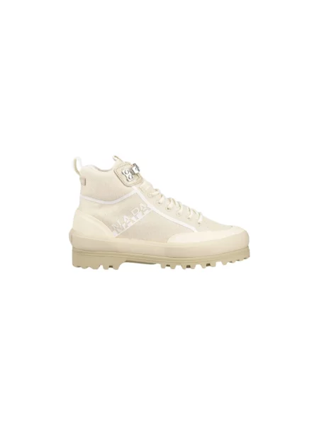Sneakersy Napapijri na platformie beżowe