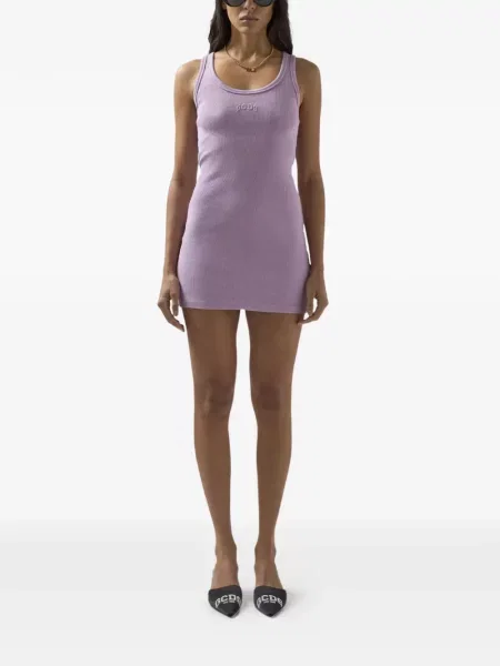 Rochie mini Gcds tricotate violet