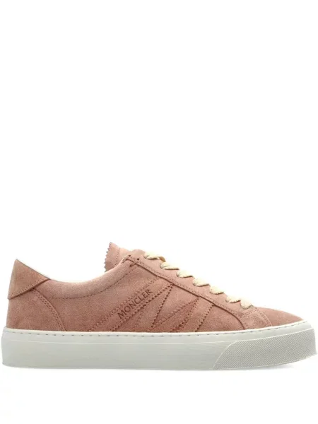 Sneakerși Moncler cu șireturi din dantelă roz