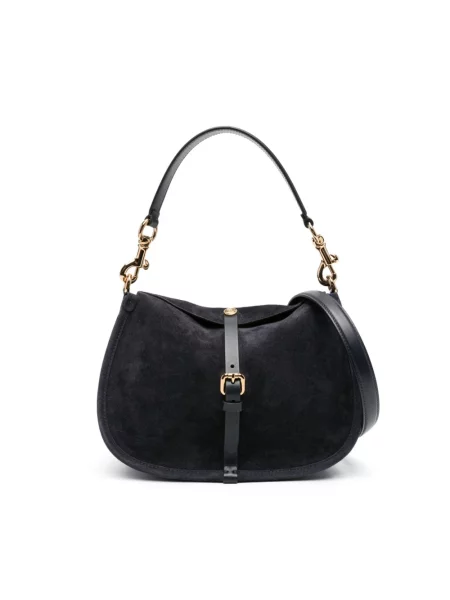 Torebka skórzana Etro skórzana niebieska