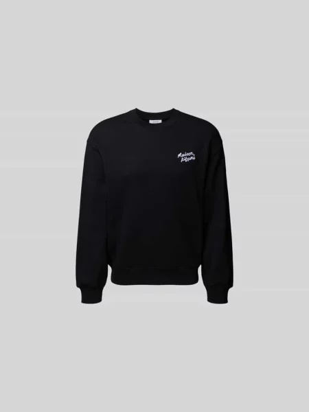 Bluza z czystej bawełny Maison Kitsune czarna