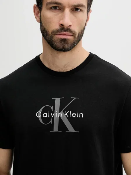 Tričko Calvin Klein Jeans s potiskem černá