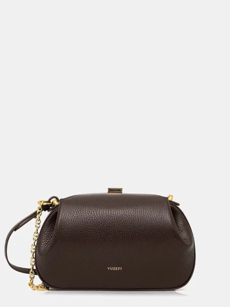 Usnjena torbica Yuzefi OYSTER rjava