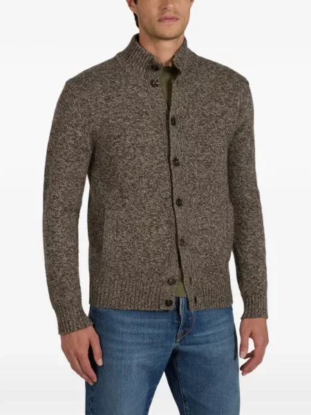 Cardigan Zanone de lână maro