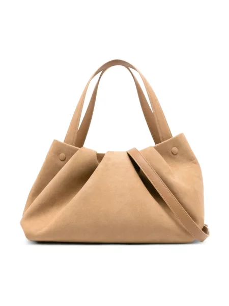 Torebka Themoirè zamszowa brązowa