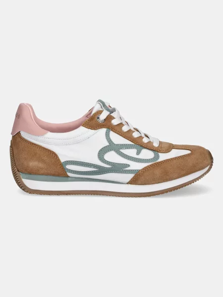 Guess sneakersy SKROLL FLPSKR brązowy