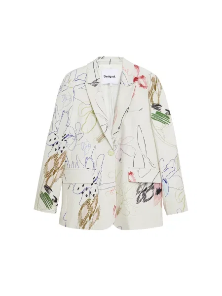 Desigual Sacou Arty alb
