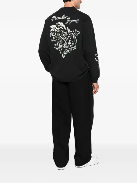 Lung tricou Moncler negru