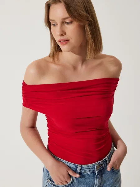 Bluza Happiness İstanbul rdeča