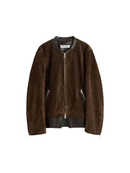 Kurtka skórzana Our Legacy brązowa