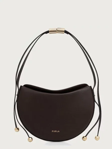 Furla geantă crossbody pentru femei din piele Moonstone S maro