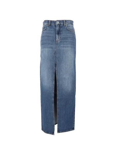 Fustă din denim 7 For All Mankind albastru