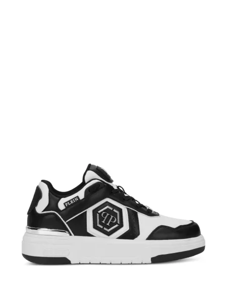 Sneakerși Philipp Plein cu autograf alb
