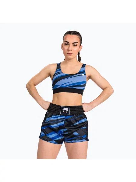 Spodenki treningowe Venum Abyss Muay Thai niebieskie