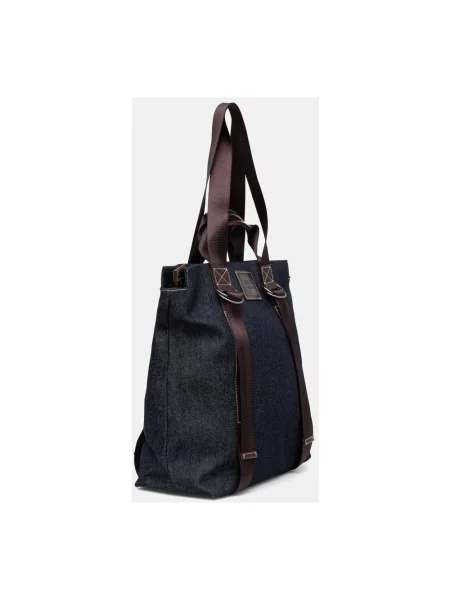 Guess torba jeansowa OSLO niebieska