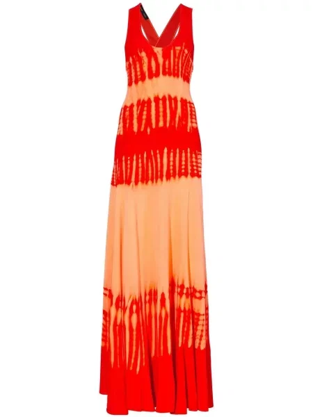 Rochie Proenza Schouler tricotate cu imagine de costum portocaliu
