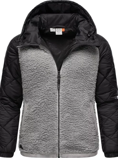 Ragwear Geacă de primăvară-toamnă Leeloo gri negru