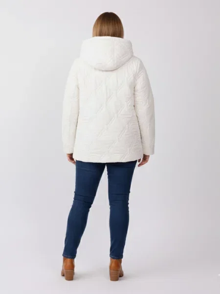 Демісезонна куртка STREAM молочний текстиль/поліестер