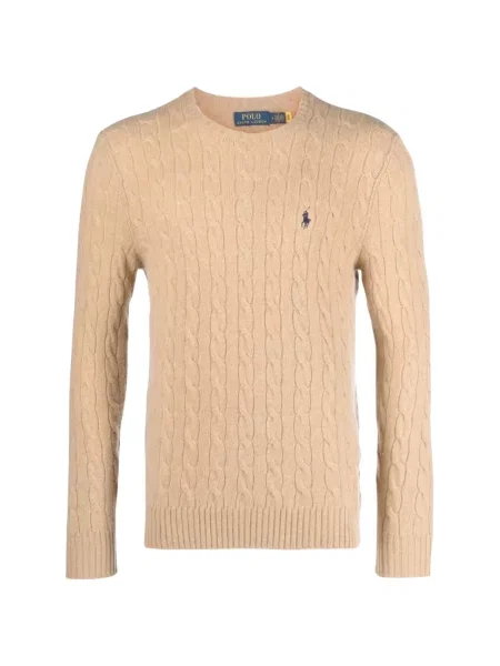 Sweter Polo Ralph Lauren wełniany beżowy