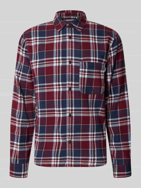 Koszula casualowa o kroju regular fit z flaneli z kołnierzykiem typu kent Review