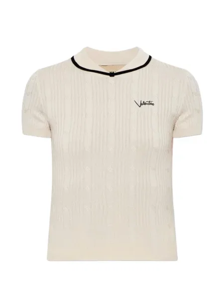 Top Valentino Garavani tricotate cu autograf