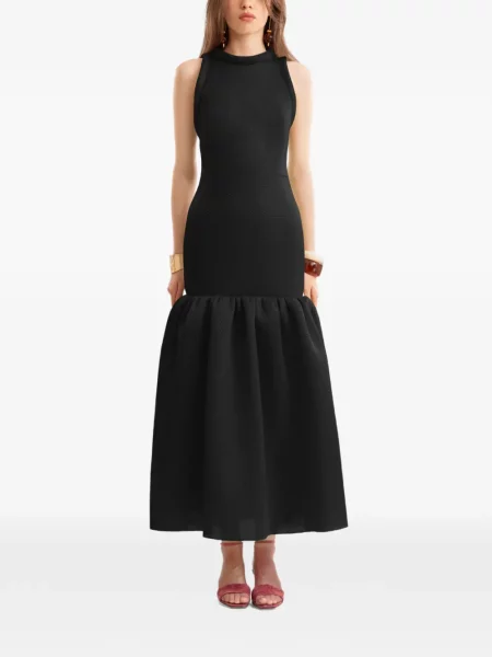 Rochie midi Gemy Maalouf fără mâneci negru