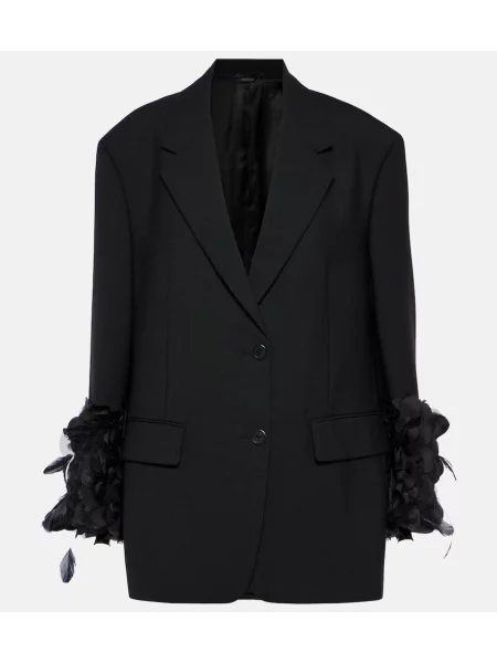 Marynarka Prada wełniana czarna