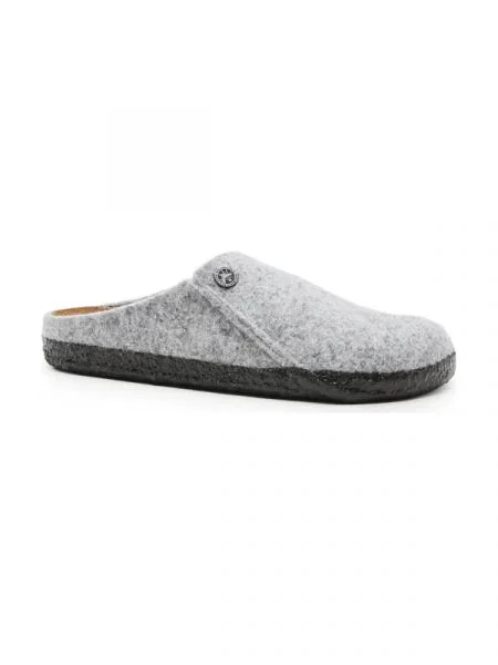 Birkenstock Otthoni cipő Zermatt Standard WZ bőr hozzáadásával szürke