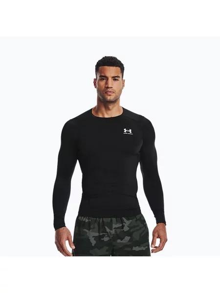 Tricou cu mânecă lungă pentru bărbați Under Armour Ua Hg Armour Comp LS negru