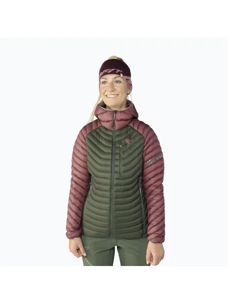 DYNAFIT jacheta jos pentru femei Radical Down Hooded dark rose roz