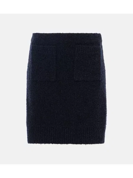 Fustă midi Bottega Veneta până la genunchi albastru