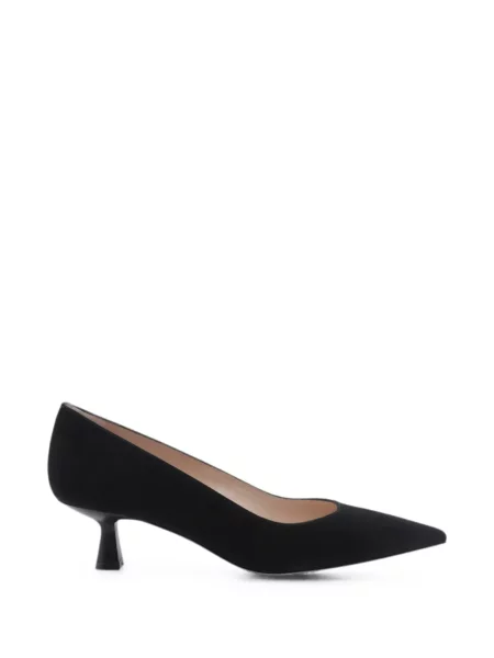 Pantofi cu toc Stuart Weitzman din piele de căprioară negru
