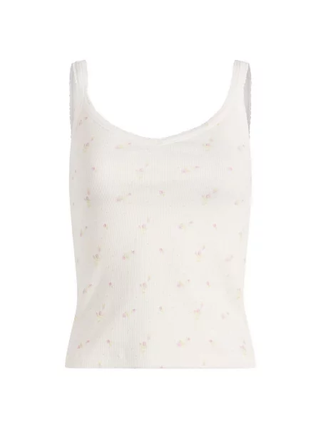 Kamizelka Fruity Booty w kwiatki biała