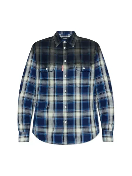 Koszula Comfort Fit blau niebieska