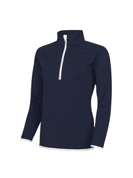 Sweter Z Zamkiem Błyskawicznym biały