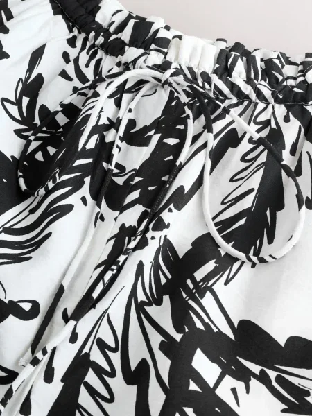 Next Pantaloni negru alb