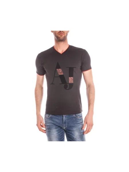 Koszulka Armani Jeans casual czarna