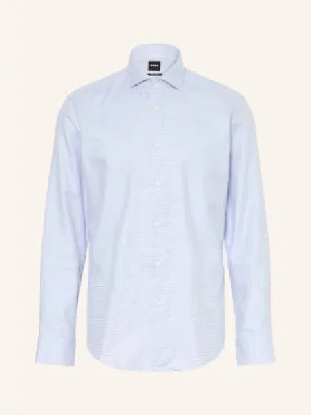 Boss Koszula Joe O Kroju Regular Fit blau biała