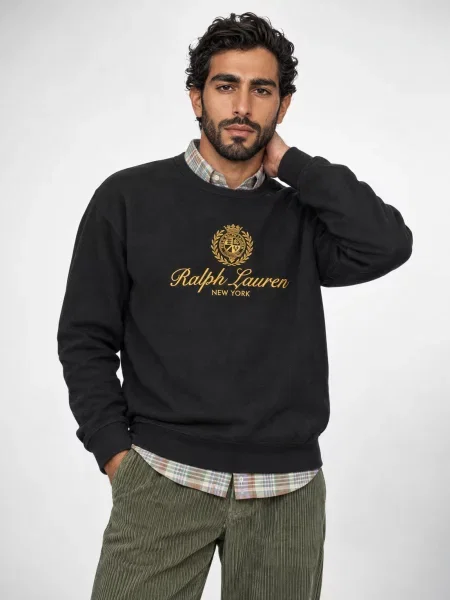 POLO RALPH LAUREN Hanorac | Relaxed fit negru