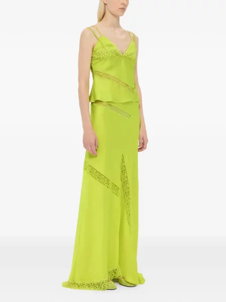 Maxi fusta maxi Msgm din dantelă verde