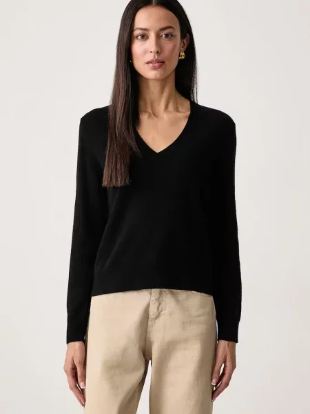 United Colors of Benetton pulover pentru femei din lână negru
