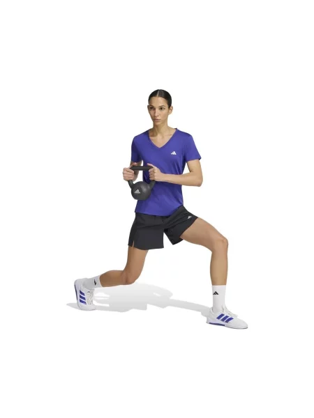 ADIDAS PERFORMANCE Funkční tričko Essentials fialkově / bílá modrá